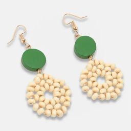 Sohi Gold Plated Party Designer Stone Drop Earrings image 4