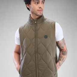 Spykar Green Regular Fit Quilted Jacket-picture-30