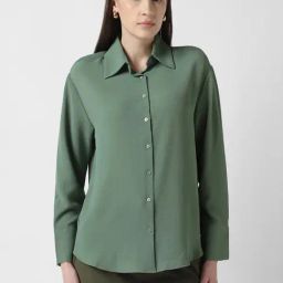 Van Heusen Green Regular Fit Shirt-picture-24