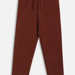 Miniklub Boys Brown Cotton Joggers-image-66