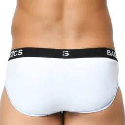 BASIICS by La Intimo White & Black Printed Briefs (Pack of 2) image 3
