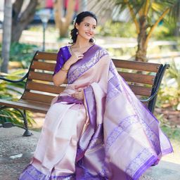 zinzraa Woven Design Zari Pure Silk Saree-image-59