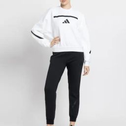 adidas White LOOSE Printed Sweatshirts-picture-27