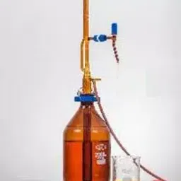 Glassco 50 ml Burette Automatic Zero Amber With Boroflow Stopcock Class B 118.522.03A-11