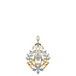 VALANOVA 14K Yellow Gold Plated 0.59 Ct Lab Grown Diamond Pendant-image-60