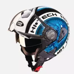 Studds N1 Black Medium (570 mm) Open Face Helmet, Downtown D2 Decor-image-50