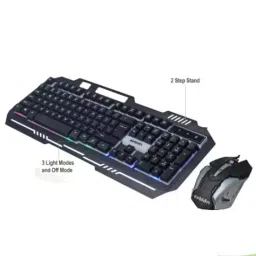 Zebion Ninja Premium Black Gaming Keyboard & Mouse Combo Set with RGB Light image 2