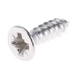 RS PRO Plain A2 304 SS 12.7 mm (1/2 Inch) Countersunk Head Self Tapping Screws, 180639 (Pack of 100 pcs)-4