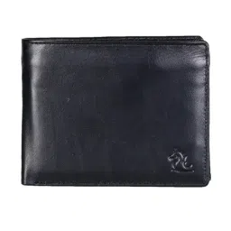 Kara Black Formal Leather Bi-Fold Wallet For Men-7