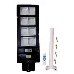 Aarmee Solar 120 W Solar Street Light with Motion Sensor Grey Black, 120wlensmodel-24