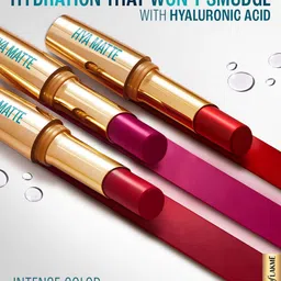 Lakme 9to5 Hya Matte Hydrating Smudge Proof Lipstick - Afterhours Wine MM1 image 5
