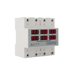Real Instruments 3-Phase Voltage Protector Automatic Over/Under Voltage Protector with Over Current Protection, Auto-Reconnect with Phase-Loss and Phase-Imbalance Protection 63A 220VAC (VPD3-63VA) image 2