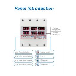 Real Instruments 3-Phase Voltage Protector Automatic Over/Under Voltage Protector with Over Current Protection, Auto-Reconnect with Phase-Loss and Phase-Imbalance Protection 63A 220VAC (VPD3-63VA) image 4