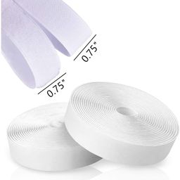 VARDHMAN Strong Self Adhesive Backing Hook & Loop Fastener Tape, (White), 5 MTS Pack, 20 mm Width image 4