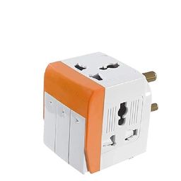 ISTORE 3 Pin Multi Plug Socket Individual Switch 3 Pin Plug Socket Safety Shutter Spike Buster Fuse Protected Adapter 3 Way Plug Extension for Computer, PC, Printer, Laptop, Television, Phone image 1