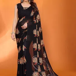 DIVASTRI Women Printed Satin Saree-picture-12
