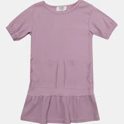 trendyol Half Sleeves Solid Top - Purple-picture-2