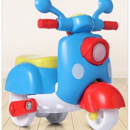 Babyhug Friction Powered Mini Scooter Toy for Early Developmental Skills - Blue-17