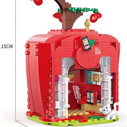 AKN TOYS Building Block Set Toy Diy Install Blocks 255 Pcs Educational Toys Fruit Tree House Series Build Block - ( Pack of 1 -Color May Vary ) image 3