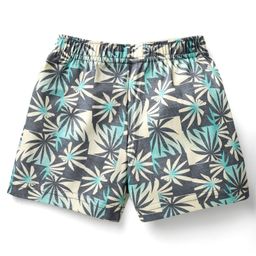 Cucumber Sinker Knit Above Knee Length Shorts With Beach Theme & Space Theme Print Pack Of 3 - Maroon Grey & Navy Blue image 5