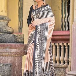 Anouk Rustic Printed Border Saree-image-16