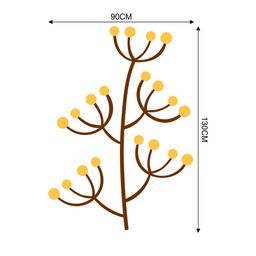 rawpockets Unisex Multicoloured Decorative Flower Wall Sticker image 4