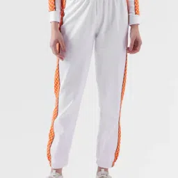 The Souled Store White Cotton Chequered Joggers-picture-7