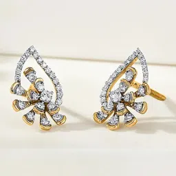 P.N.Gadgil Jewellers Elysian Spark 18 kt Rose Gold Stud Diamond Earring For Woman-image-52