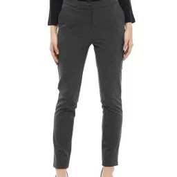 Solly by Allen Solly Grey Regular Fit Trousers-image-69