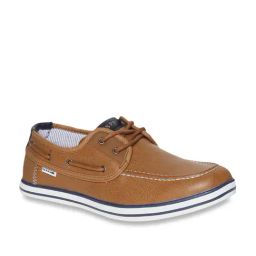 U.S. Polo Assn. Men's Tan Boat Shoes-image-37