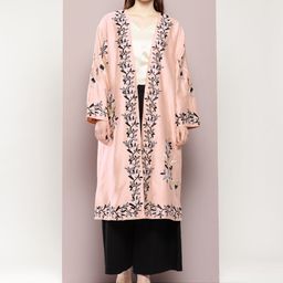 aaliya Women Embroidered Longline Shrug-36