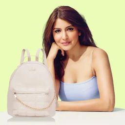 Lavie Waffle Beige Synthetic Solid Backpack-image-32