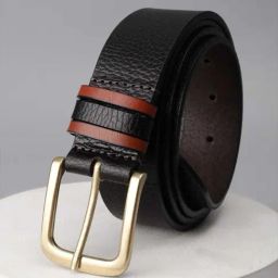 Allen Solly Black Textured Leather Casual Belt-image-20