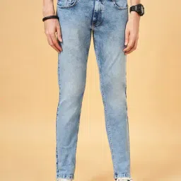 SF Jeans by Pantaloons Light Blue Cotton Slim Fit Jeans-image-85