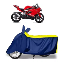 Auto Pearl Two Wheeler Cover for TVS Apache RR 310 - Yellow, Blue-image-64