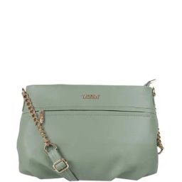 Walkway Green Synthetic Solid Sling Handbag-image-17