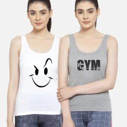 Friskers Multicolor Printed Camisole (Pack Of 2)-image-84