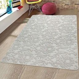 Saral Home Sirie Grey Microfibre Carpet - Set of 1-picture-32