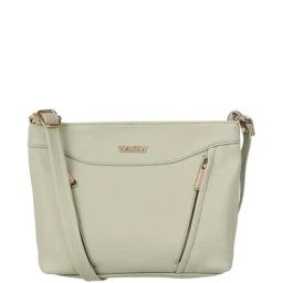 Walkway Green Synthetic Solid Sling Handbag-image-74