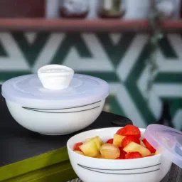 Cello Royale Printed White Opalware Serving Bowl - Set of 2 (500ml)-image-20