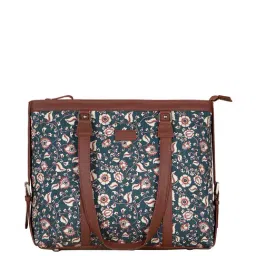 ZOUK Blue Printed Large Tote Handbag-image-41