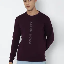 Allen Solly Sport Purple Cotton Regular Fit Printed SweatShirt-image-84