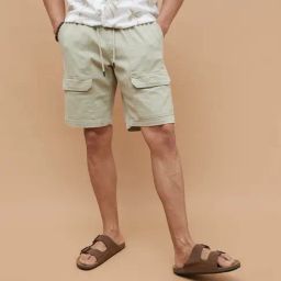 Fame Forever By Lifestyle Green Cotton Regular Fit Cargo Shorts-picture-46
