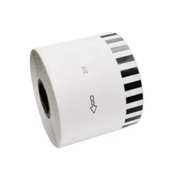 HQMS Compatible for DK-22205 Continuous Paper Label Roll - Black On White Without Stand (Pack of 1) image 3