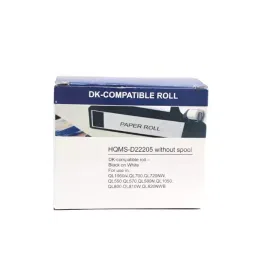 HQMS Compatible for DK-22205 Continuous Paper Label Roll - Black On White Without Stand (Pack of 1) image 4