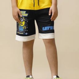 Kidsville Minions Printed Regular Fit Shorts For Boys-picture-41