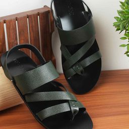 Mochi Men Leather Comfort Sandals-image-77