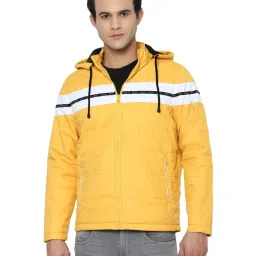 Allen Solly Sport Yellow Regular Fit Colour Block Jacket image 1