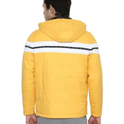 Allen Solly Sport Yellow Regular Fit Colour Block Jacket image 2