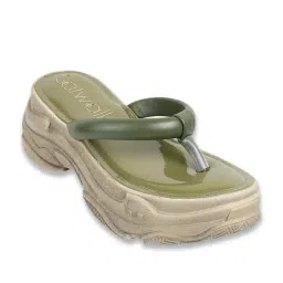 Catwalk Women's Green Thong Sandals-picture-31
